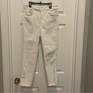 Free People White Denim Jeans